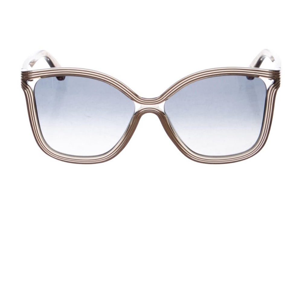 Chloe Brown and Blue Sunglasses Butterfly Shape